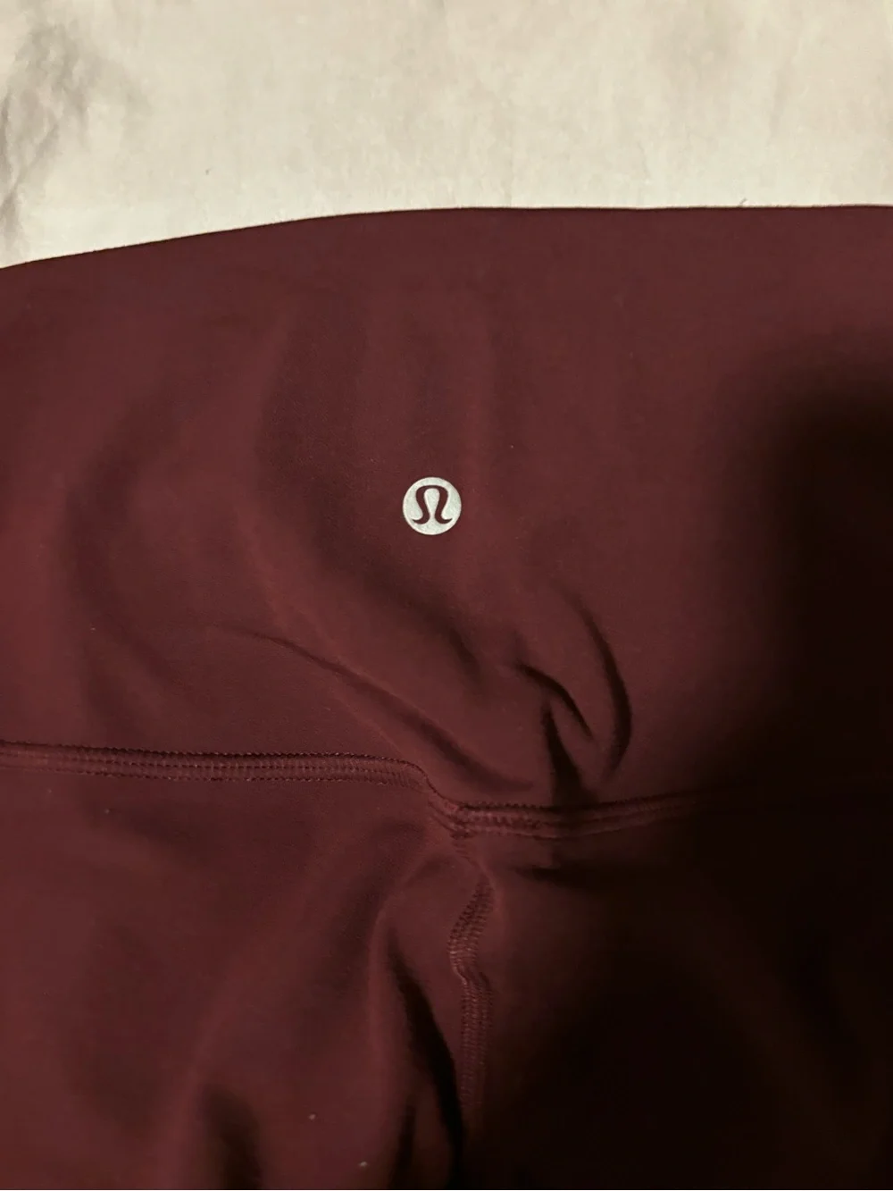 Maroon 25 inch inseam leggings